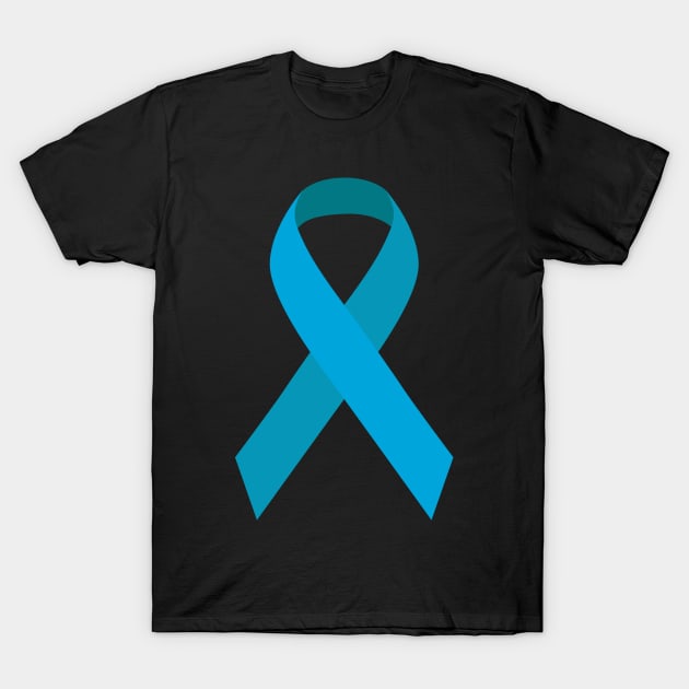 Light Blue Ribbon Day T-Shirt by TinPis